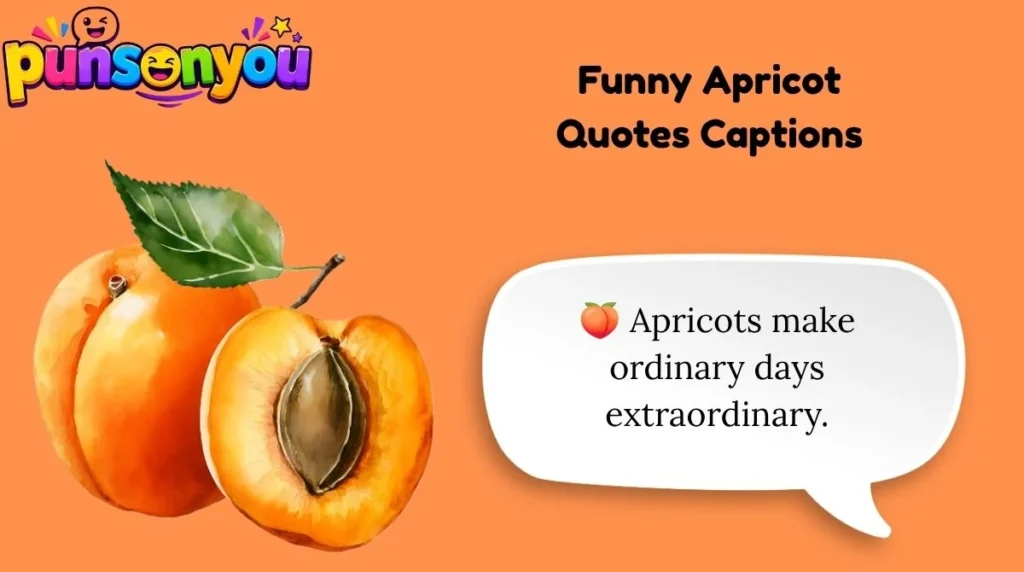 Funny Apricot Quotes Captions