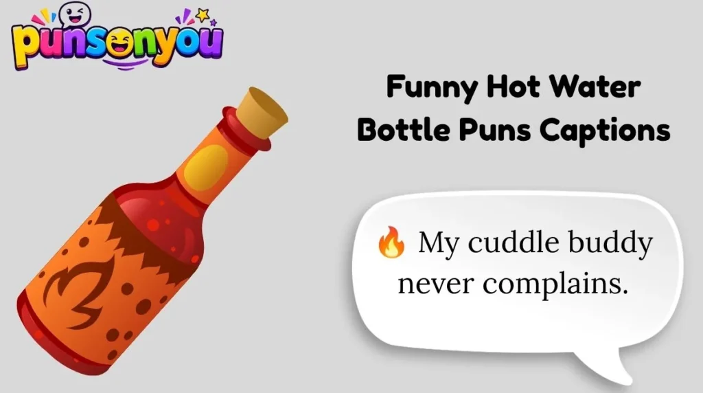 Funny Hot Water Bottle Puns Captions