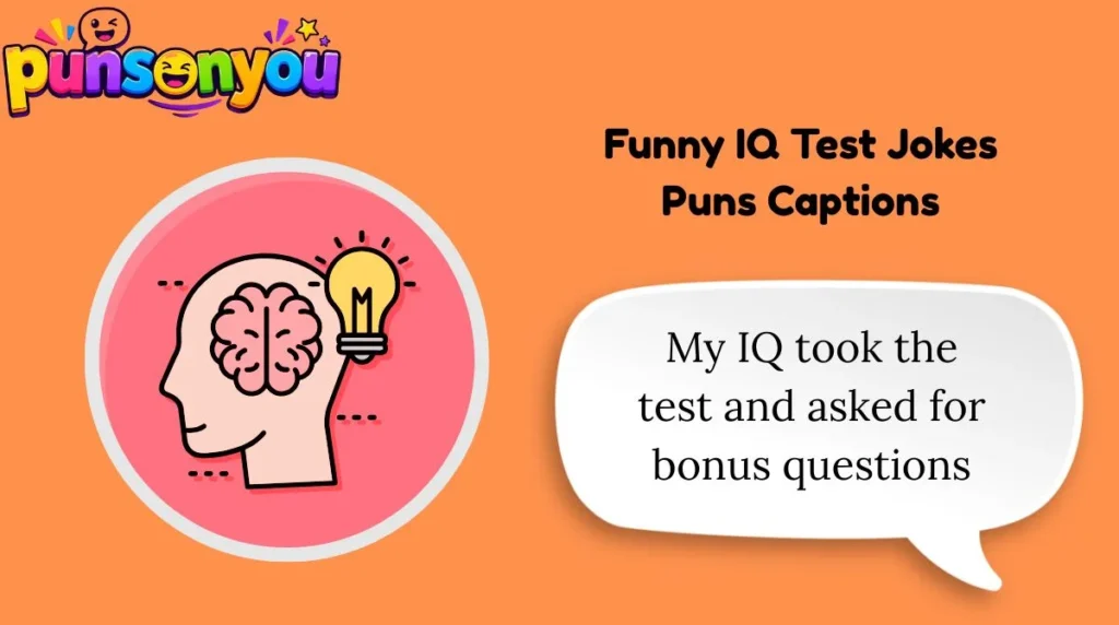 Funny IQ Test Jokes Puns Captions