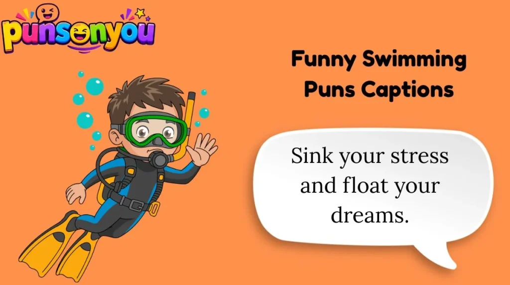 Funny Swimming Puns Captions