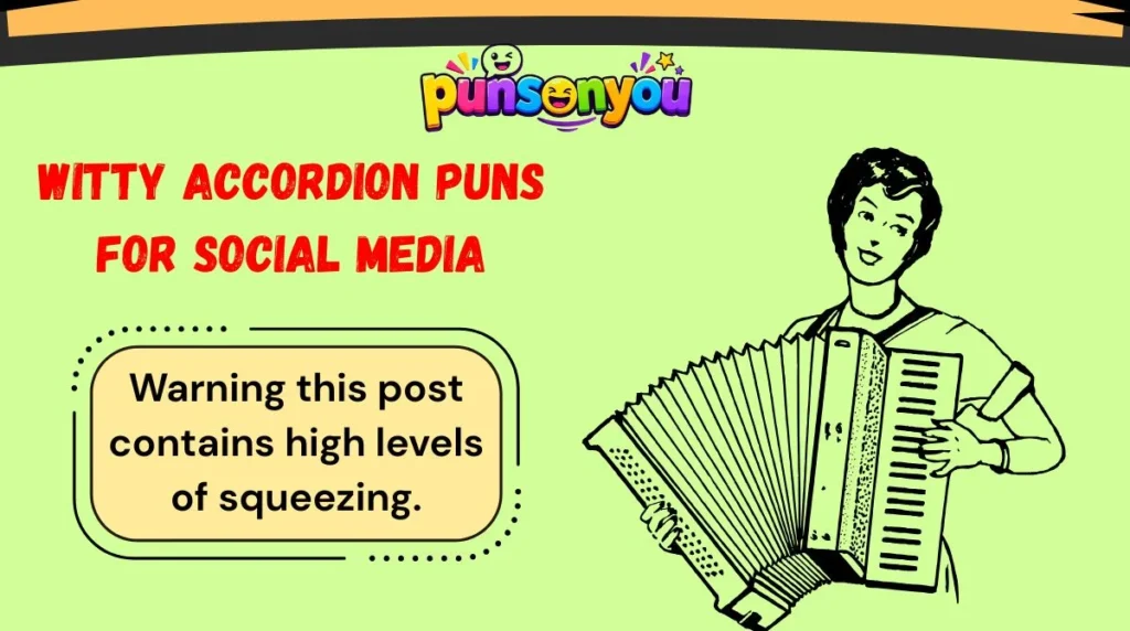Witty Accordion Puns for Social Media