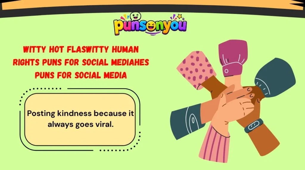 Witty Human Rights Puns for Social Media