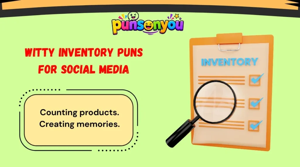 Witty Inventory Puns for Social Media