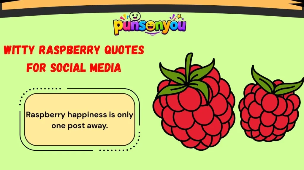 Witty Raspberry Quotes for Social Media