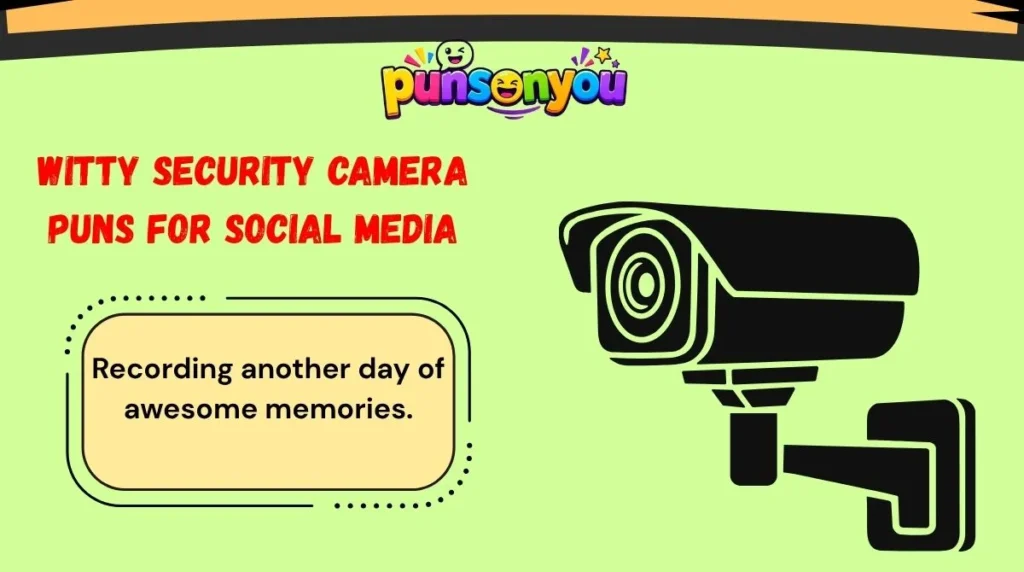 Witty Security Camera Puns for Social Media