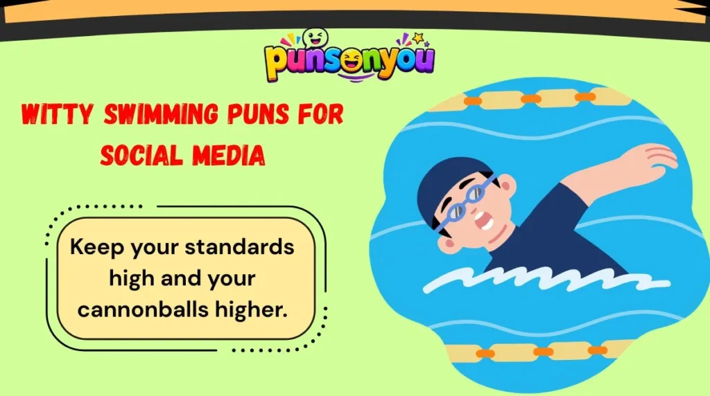 Witty Swimming Puns for Social Media