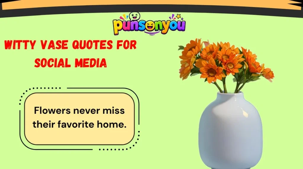 Witty Vase Quotes for Social Media
