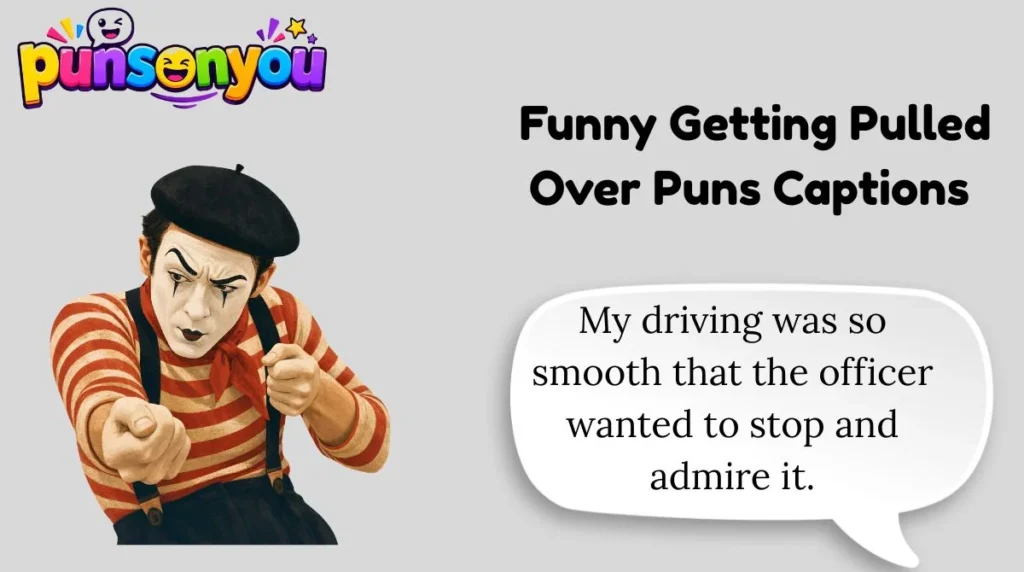 Funny Getting Pulled Over Puns Captions