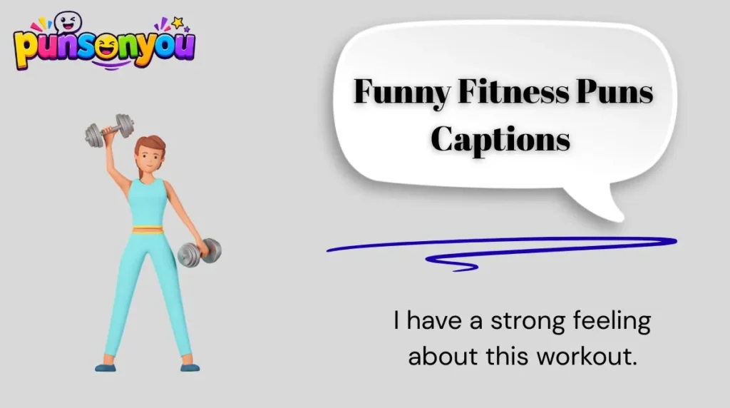 ๐ 1. Funny Fitness Puns Captions