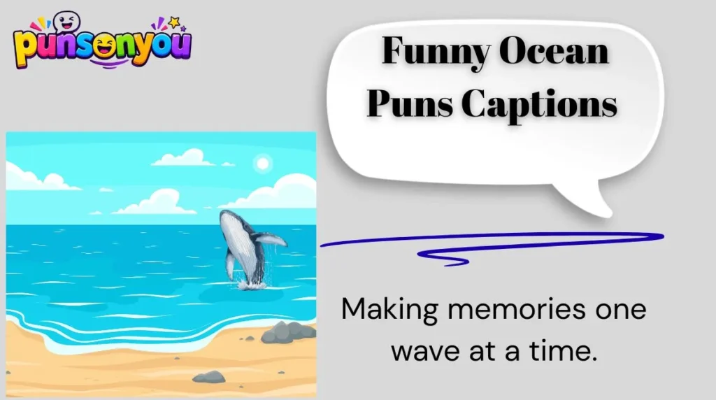 ๐ 1. Funny Ocean Puns Captions