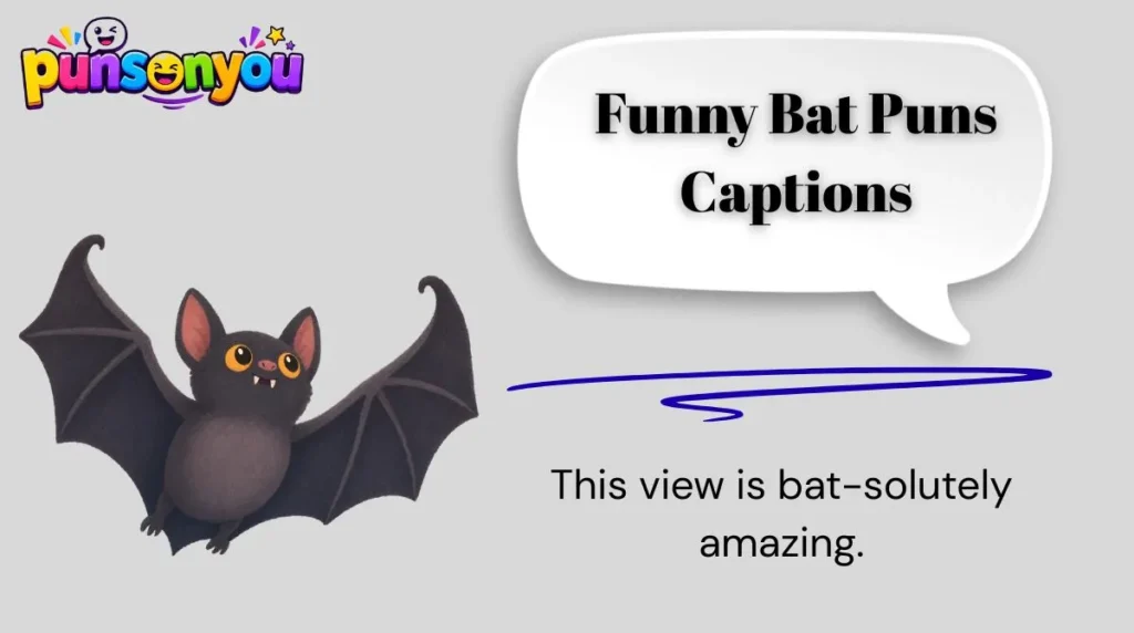 Funny Bat Puns Captions