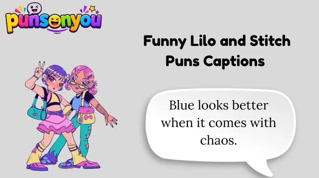 😂 Funny Lilo and Stitch Puns Captions