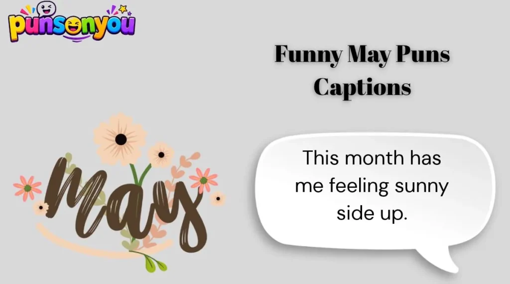 Funny May Puns Captions