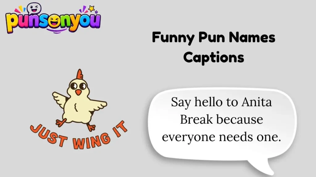 Funny Pun Names Captions