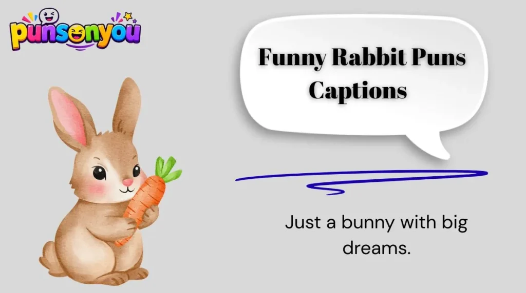 🥕 1. Funny Rabbit Puns Captions