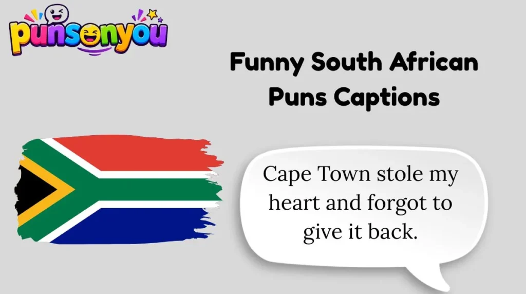 Funny South African Puns Captions