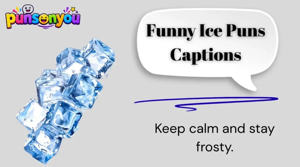 1. Funny Ice Puns Captions