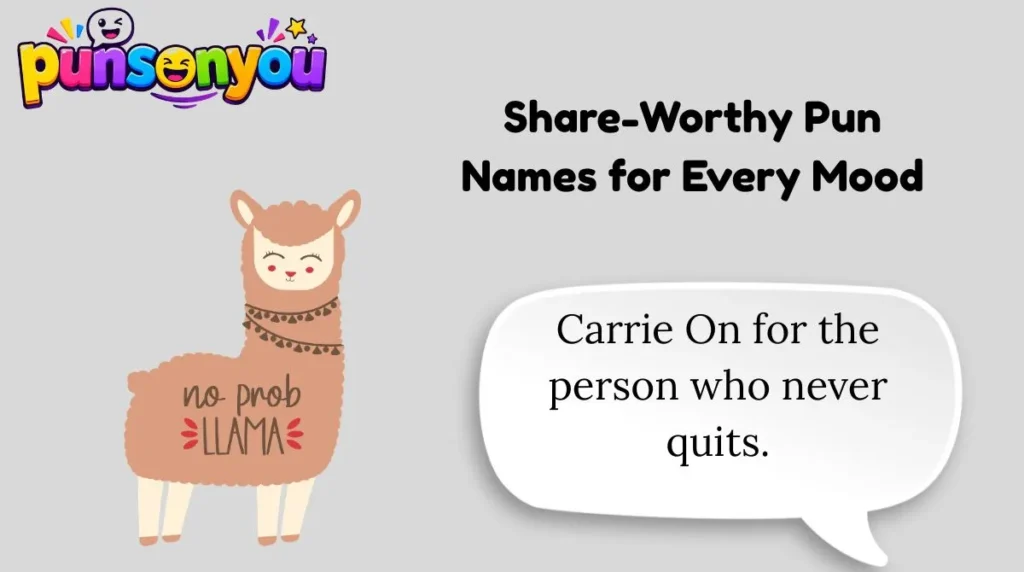 Share-Worthy Pun Names for Every Mood