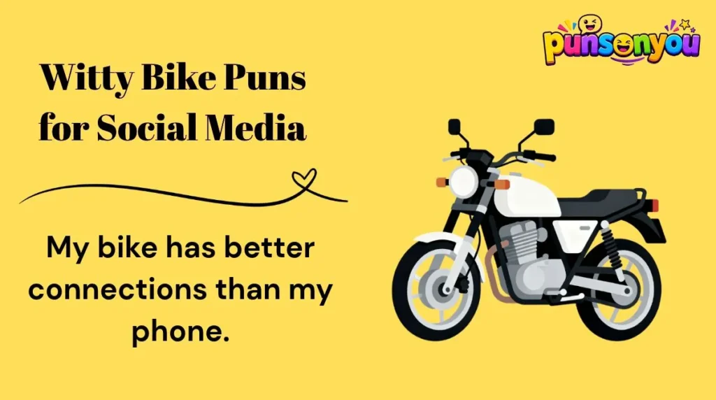 Witty Bike Puns for Social Media