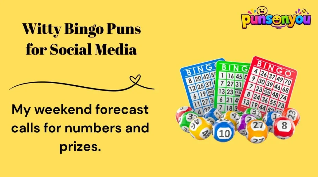Witty Bingo Puns for Social Media