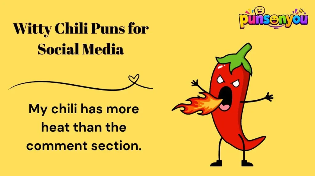 Witty Chili Puns for Social Media