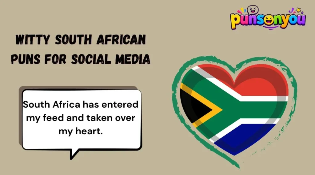 Witty South African Puns for Social Media